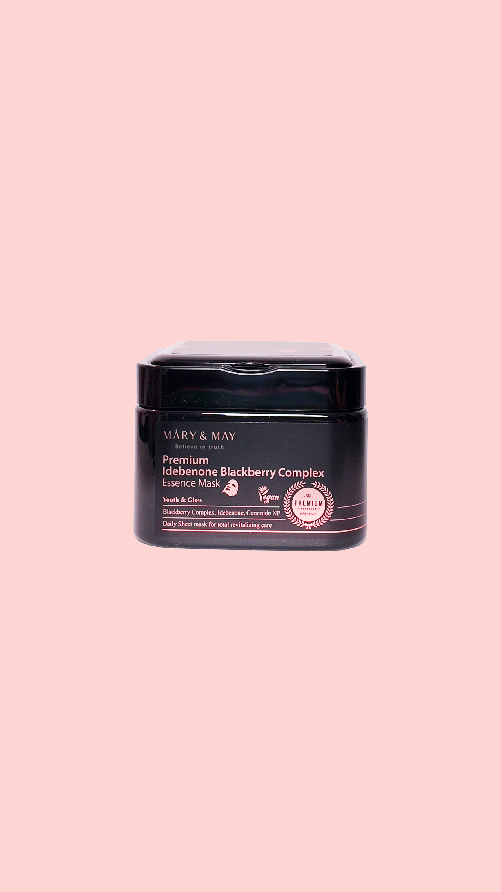 Premium Idebenone Blackberry Complex Essence Mask - Masque tissu / soin visage - 20 sheets Mary&May