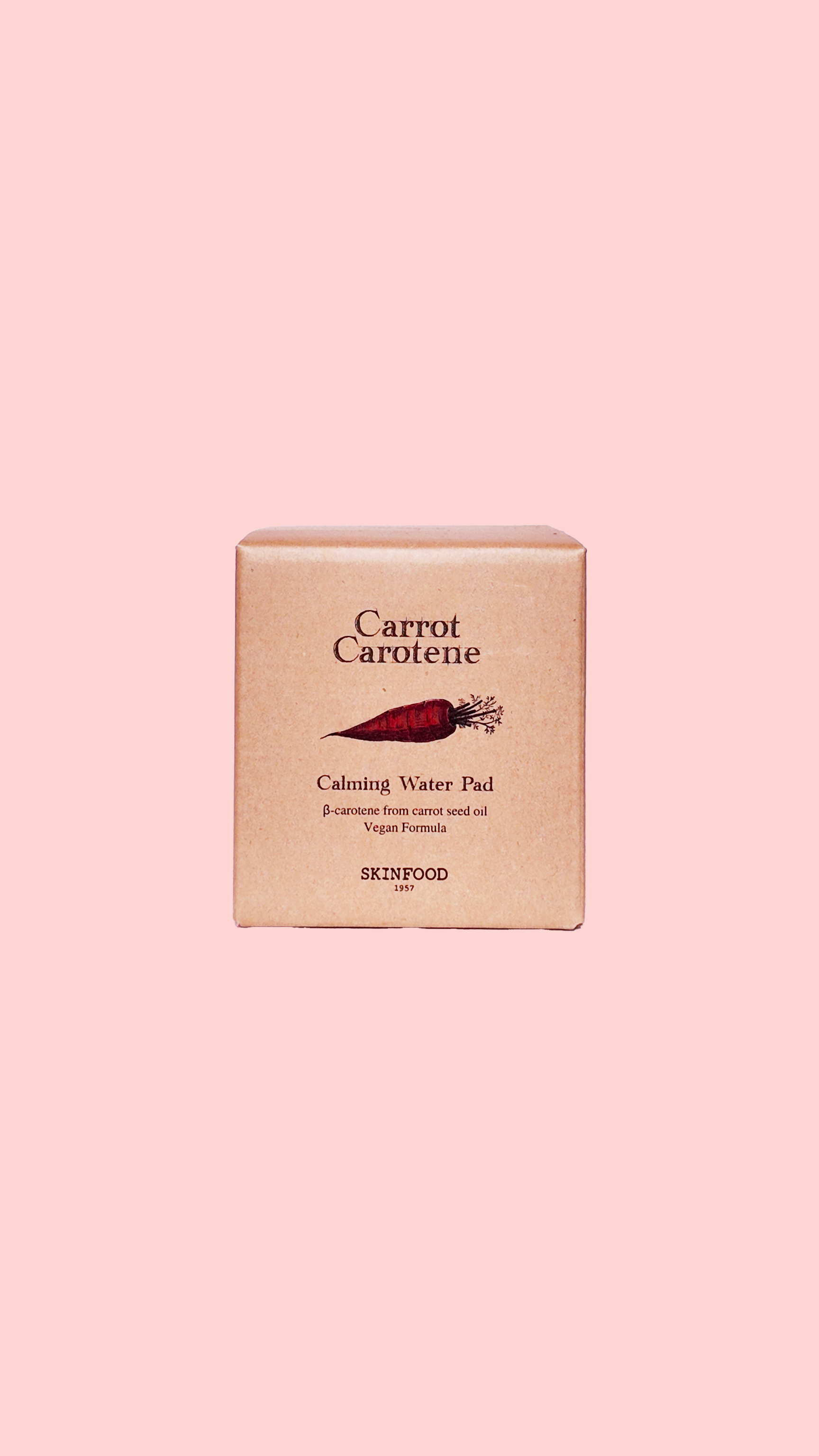 Carrot Carotene Calming Water Pad - Toner pad visage - 60 pcs SKINFOOD