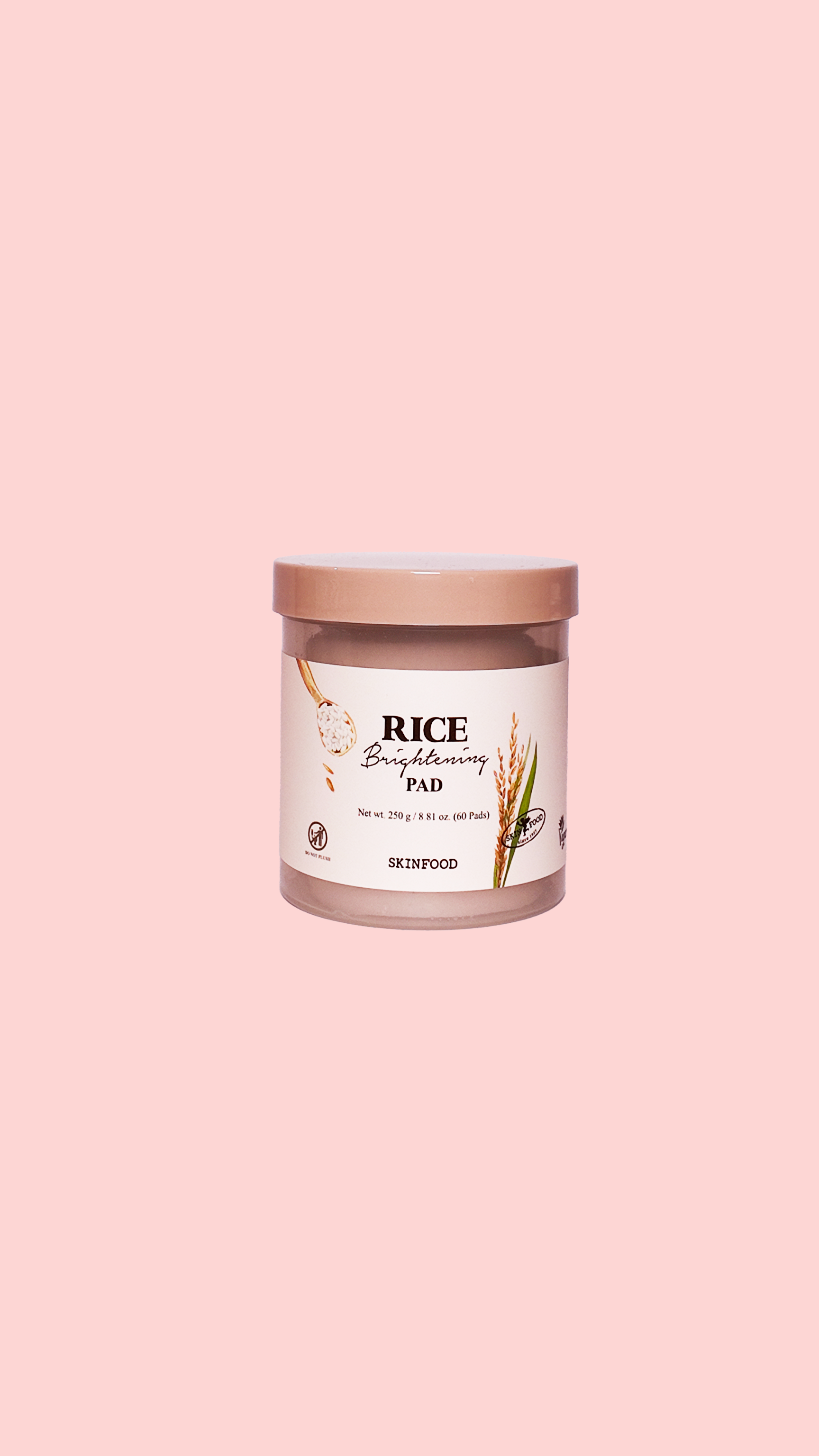 Rice Brightening Pad - Toner pad visage - 60 pads SKINFOOD