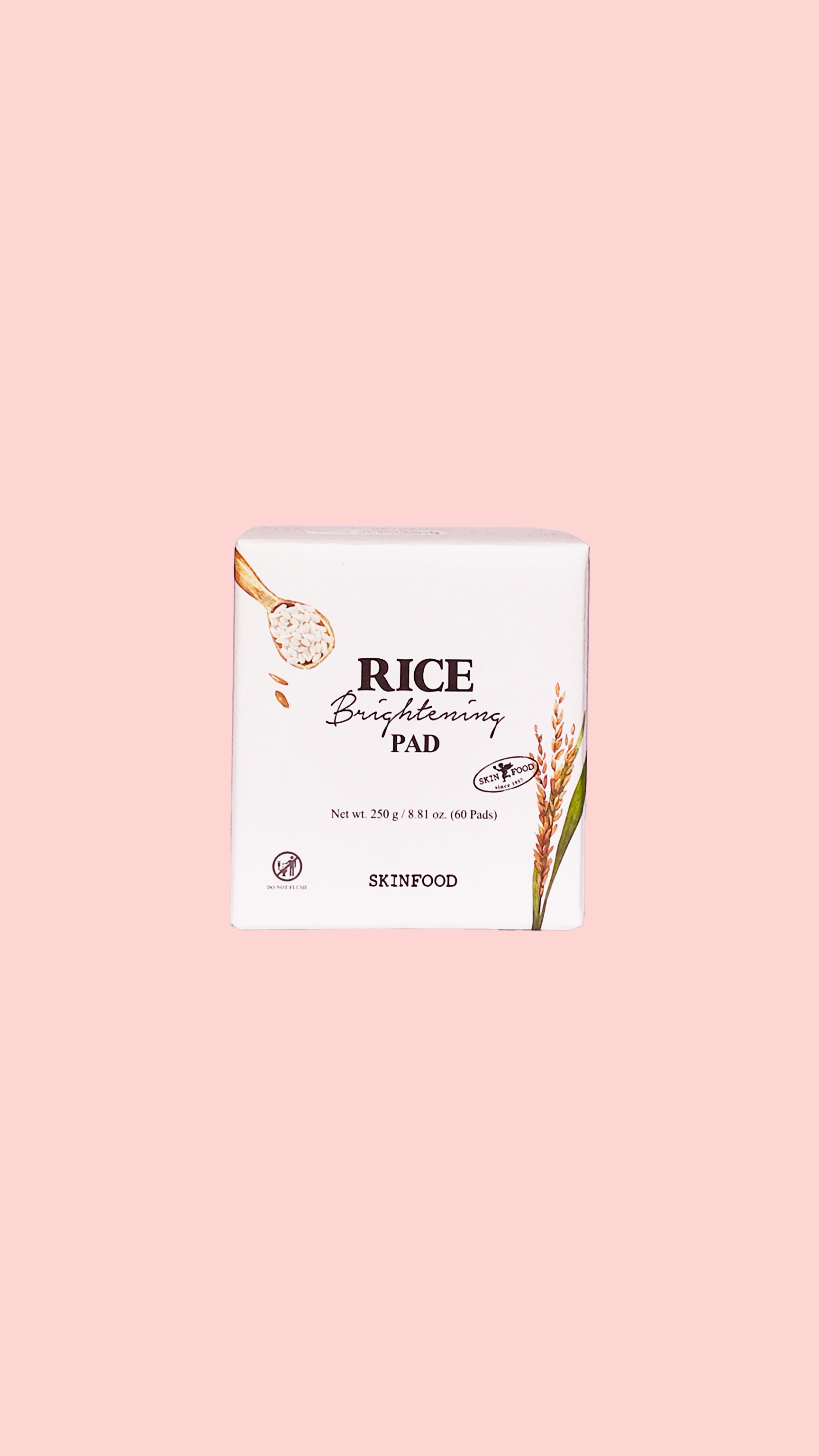 Rice Brightening Pad - Toner pad visage - 60 pads SKINFOOD