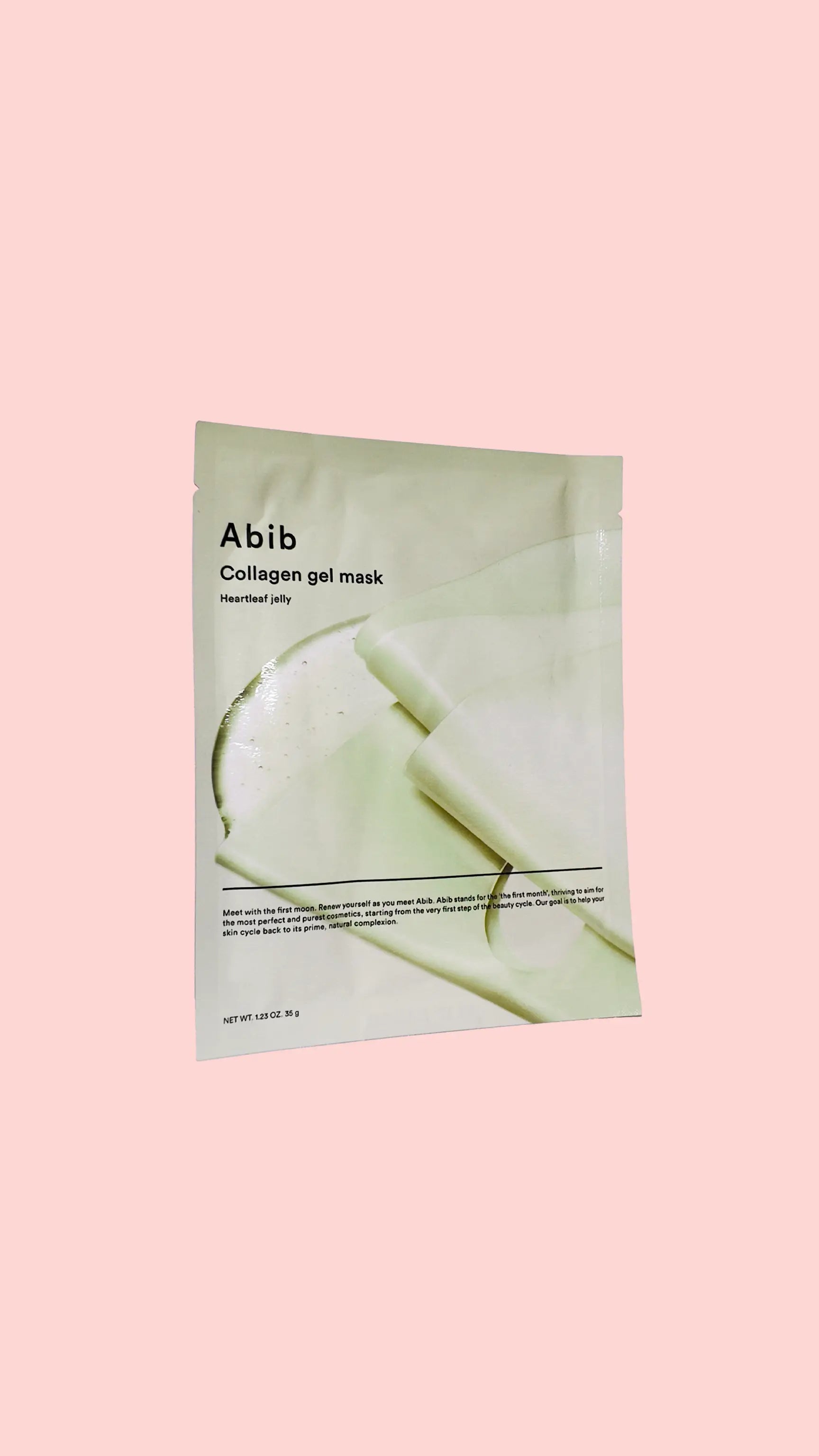 Collagen Gel Mask - Heartleaf Jelly - Masque tissu visage Abib