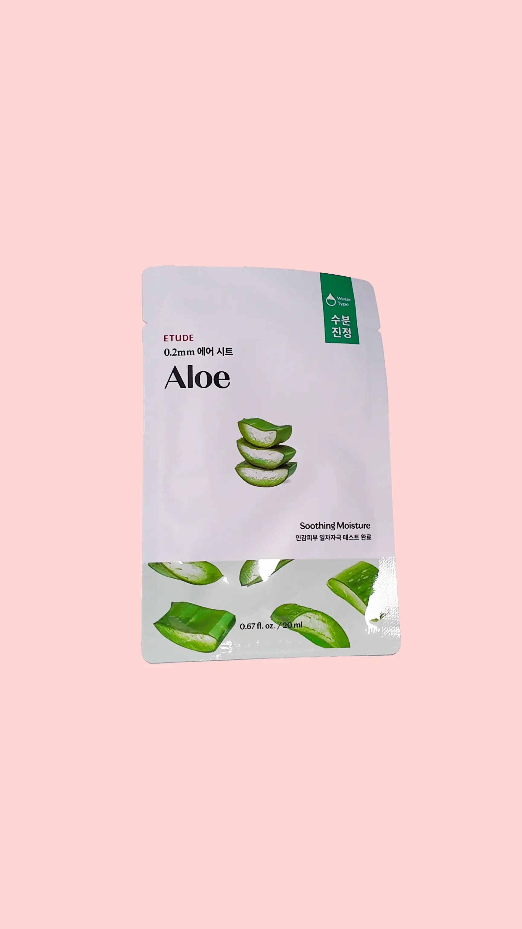 0.2 Air Mask Renewal - 10 Types Aloe - Masque tissu / patch visage ETUDE