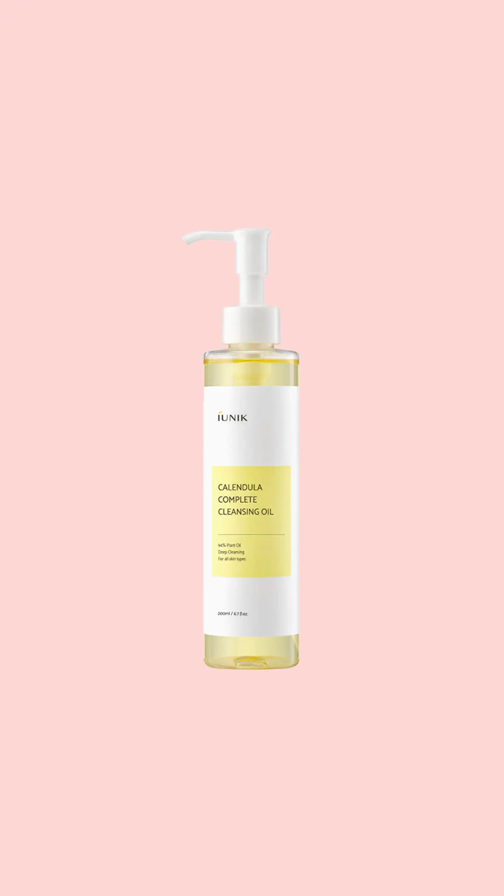 Calendula Complete Cleansing Oil 200ml - Huile démaquillante visage iUNIK