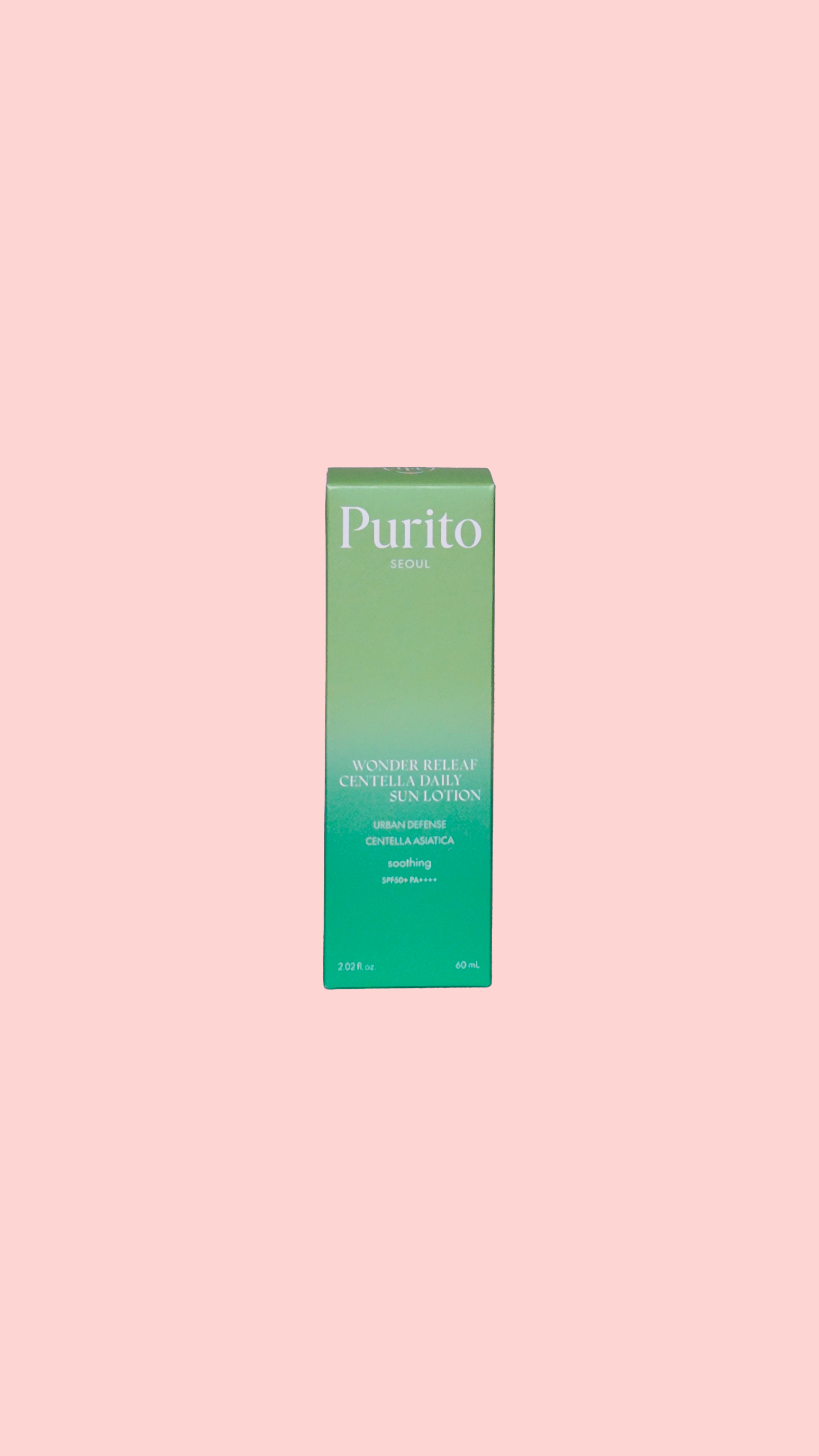 PURITO – Wonder Releaf Centella Daily Sun Lotion 60ml - Crème / stick solaire visage