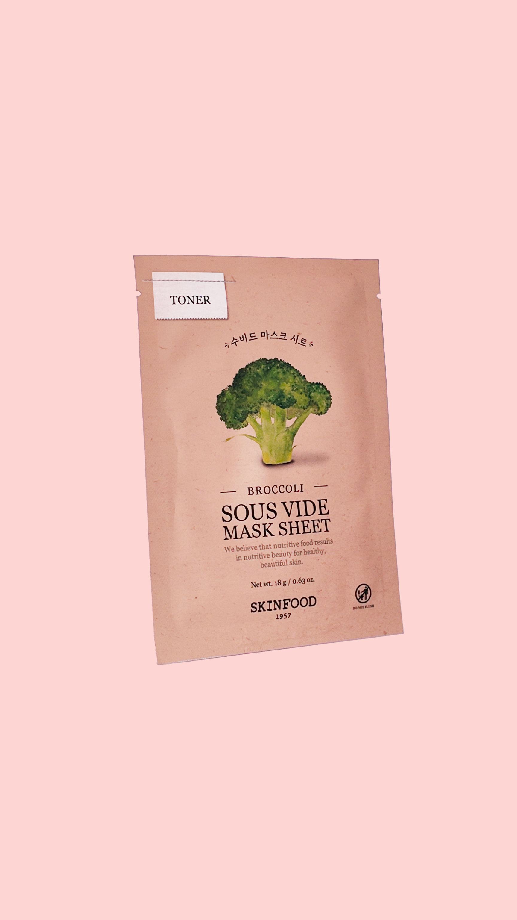 Mask Sheet - 10 Types #02 Broccoli - Masque visage